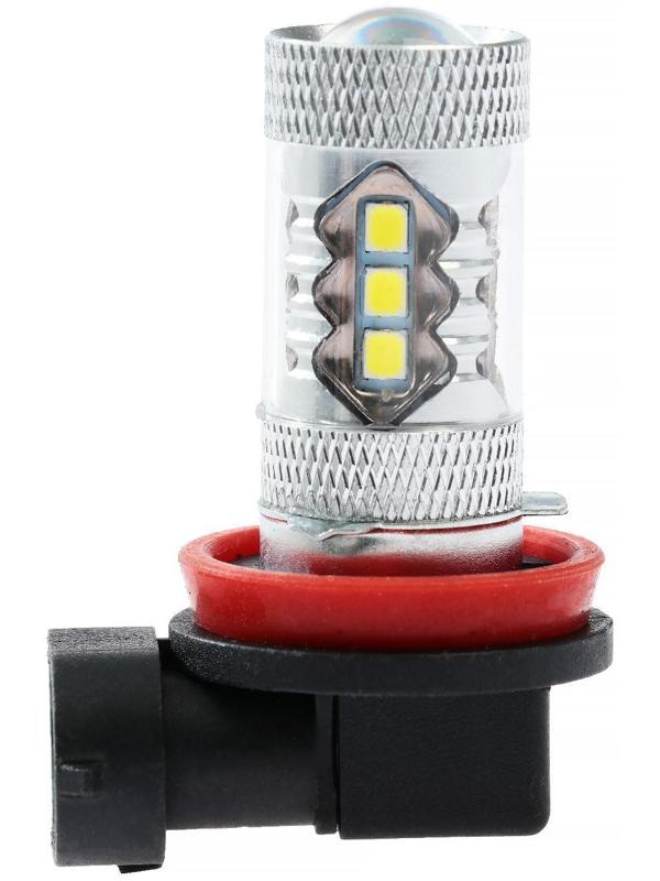 Автолампа светодиодная H11, 12 В, 18 SMD-5050, 9 Вт, 800лм, свет белый, набор 2 шт