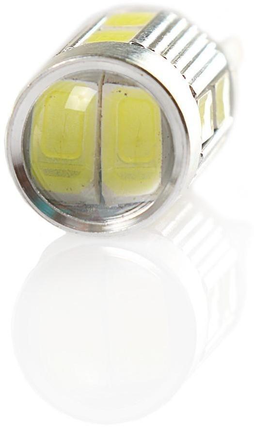 Автолампа светодиодная Cartage, T10 W5W, 12 В, 10 SMD-5630, набор 2 шт