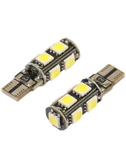 Автолампа светодиодная Cartage, T10 W5W, 12 В, 9 SMD-5050, 2 шт, свет белый