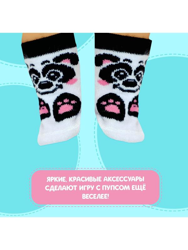 Одежда для пупса «Панда»: повязка и носочки