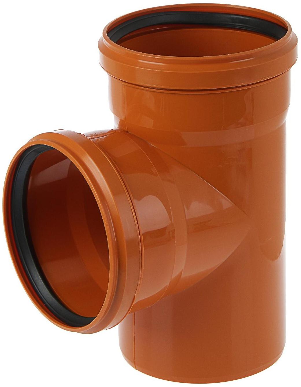 Тройник канализационный FLEXTRON, наружный, d=160, 90°