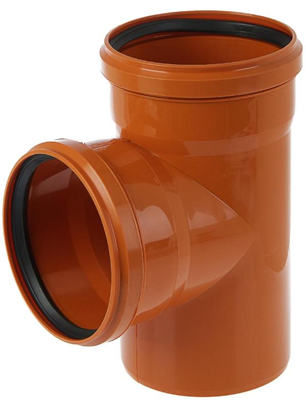 Тройник канализационный FLEXTRON, наружный, d=160, 90°