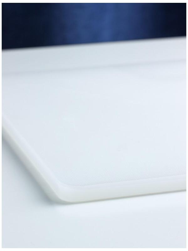 Доска профессиональная разделочная, 40×30 см, толщина 1,2 см, цвет белый