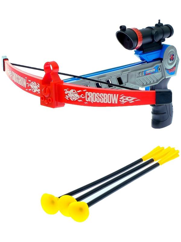 Арбалет «Спорт», стреляет присосками, с лазерным прицелом, работает от батареек