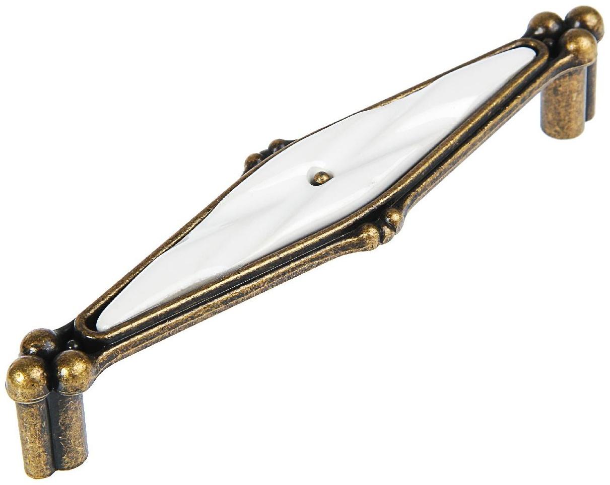 Ручка скоба ELEGANT CAPPIO РС153AB, 128 мм, керамическая, цвет бронза