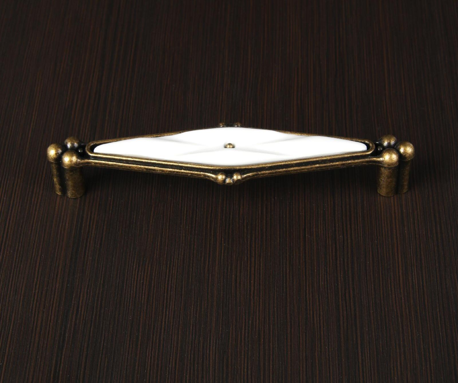 Ручка скоба ELEGANT CAPPIO РС153AB, 128 мм, керамическая, цвет бронза