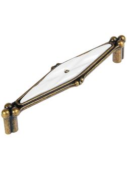 Ручка скоба ELEGANT CAPPIO РС153AB, 128 мм, керамическая, цвет бронза