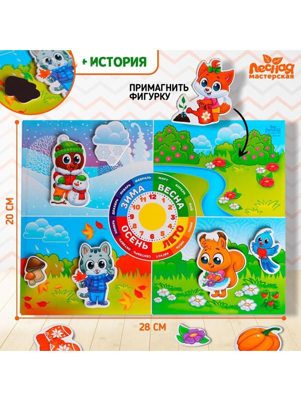 Магнитный конструктор-планшет «Времена года»