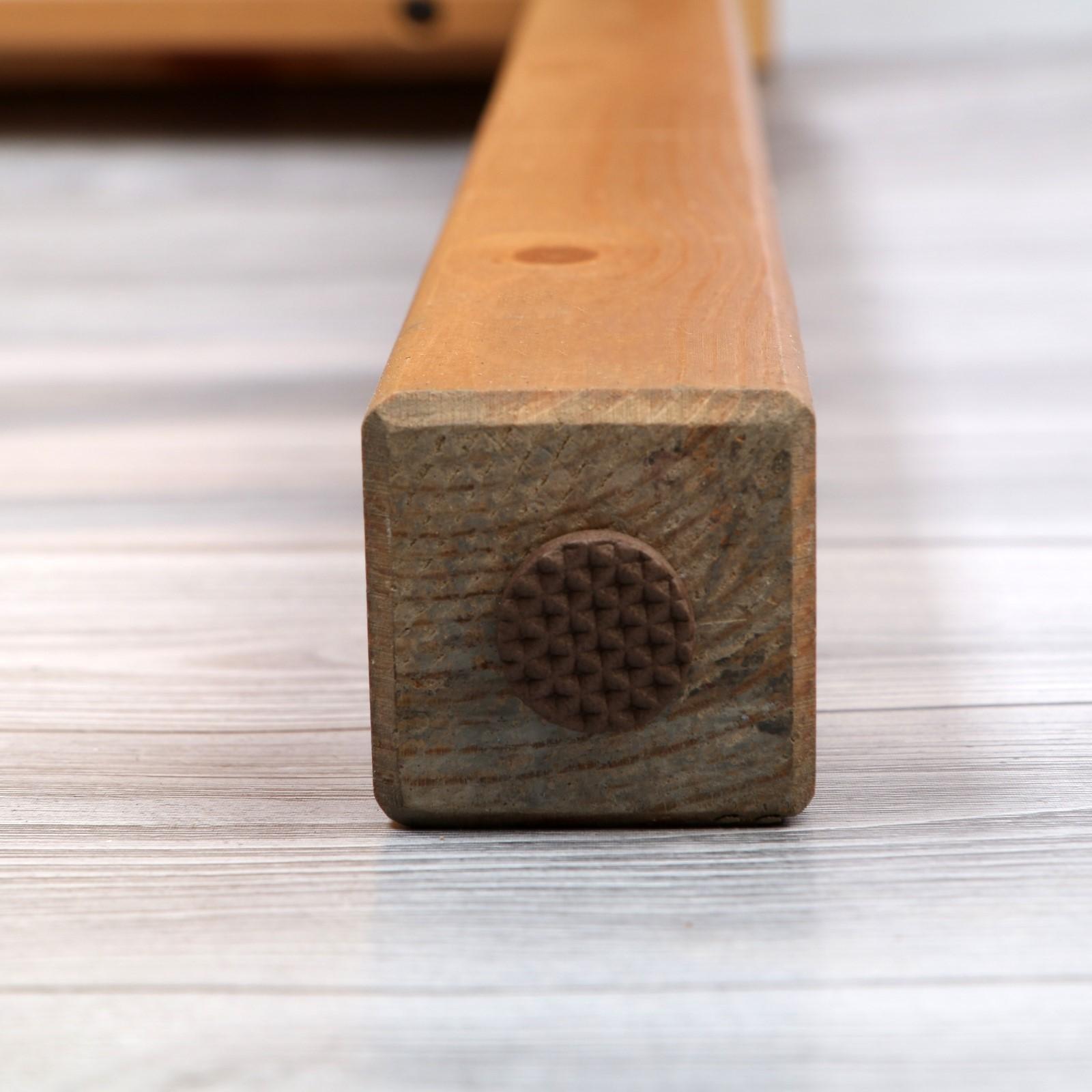 Накладка мебельная круглая ТУНДРА, d=18 мм, 32 шт., полимерная, цвет коричневый