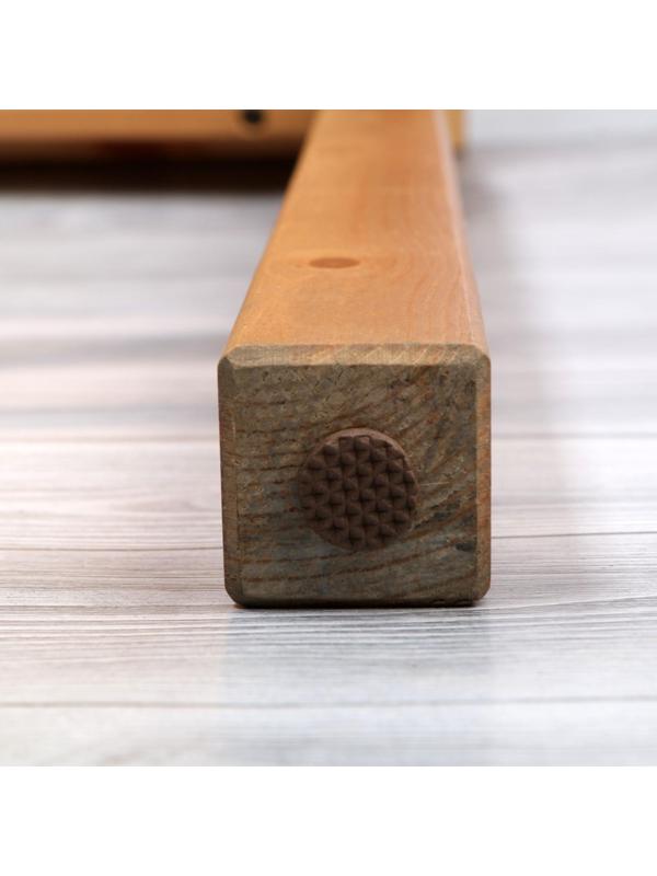 Накладка мебельная круглая ТУНДРА, d=18 мм, 32 шт., полимерная, цвет коричневый