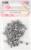 Стразы пришивные «Круг», в оправе, d = 6 мм, 100 шт, цвет белый