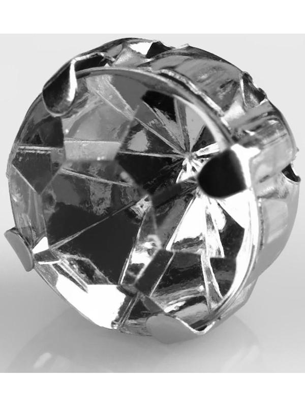 Стразы пришивные «Круг», в оправе, d = 10 мм, 20 шт, цвет белый