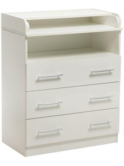 Комод КП-3   3 ящ. 1000х800х440(730), Белый