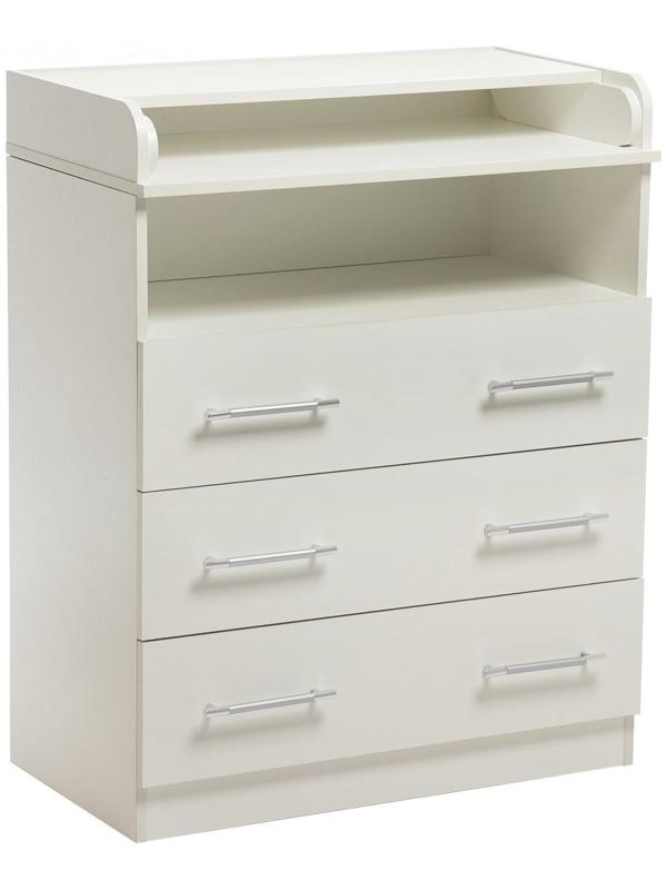 Комод КП-3   3 ящ. 1000х800х440(730), Белый