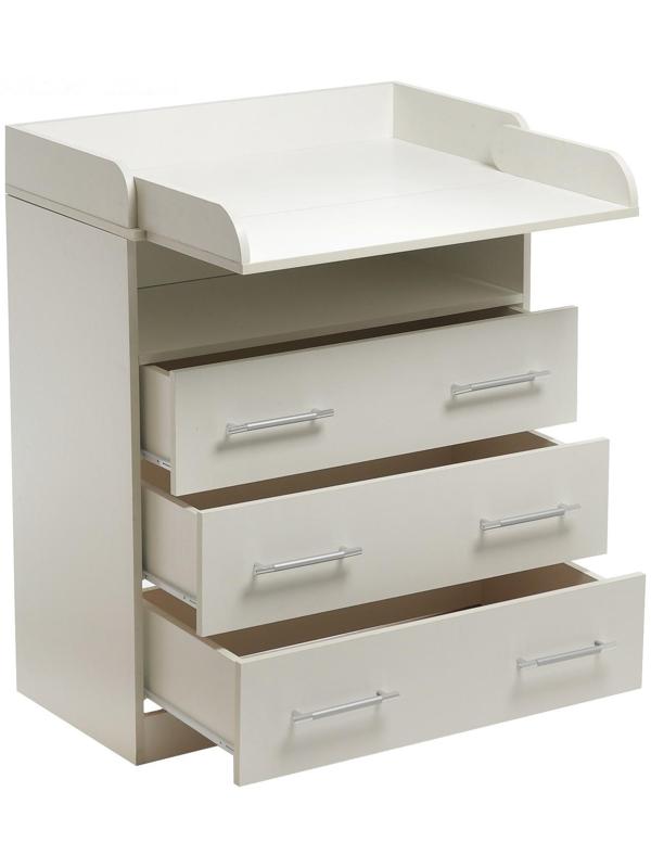 Комод КП-3   3 ящ. 1000х800х440(730), Белый
