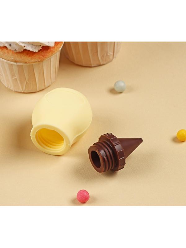 Шприц кондитерский Доляна «Капелька», 4×3,5×8,5 см