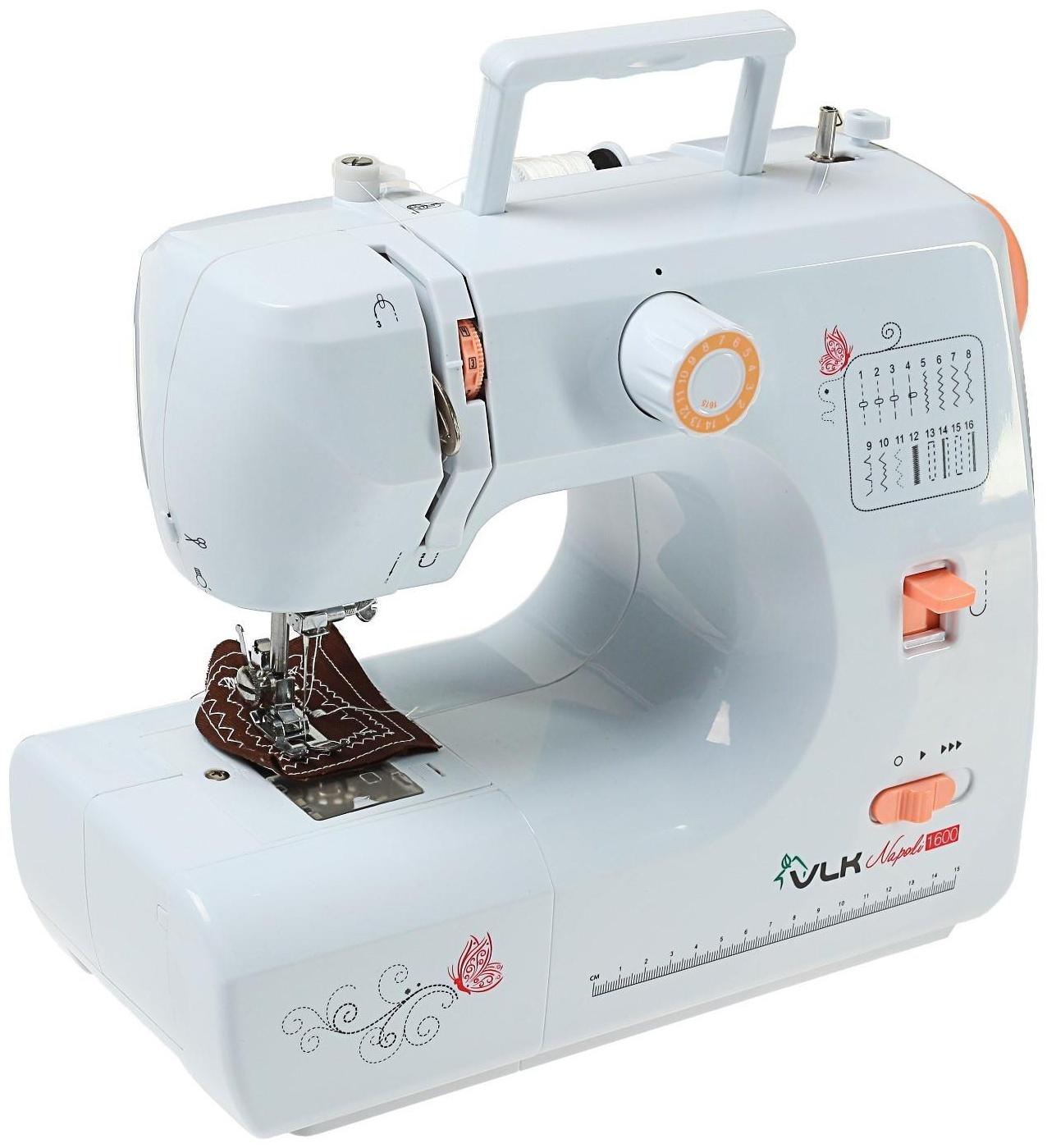 Швейная машина VLK Napoli 1600, 16 операций, полуавтомат, белая