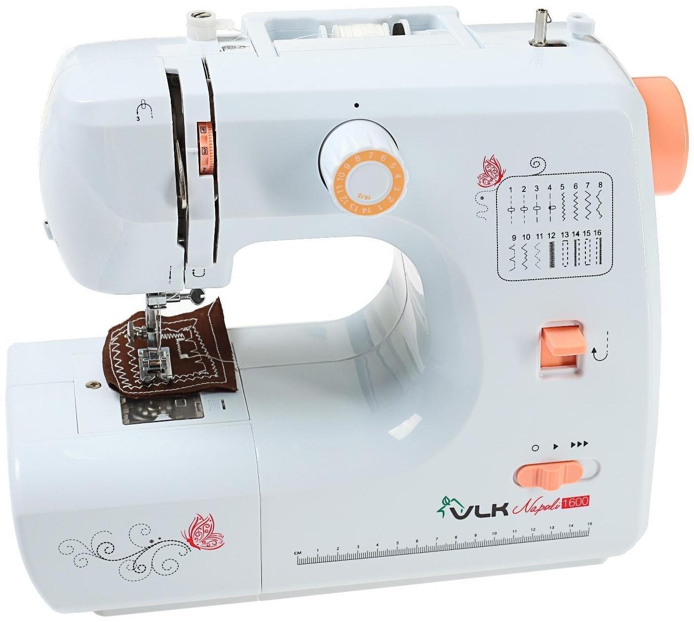 Швейная машина VLK Napoli 1600, 16 операций, полуавтомат, белая
