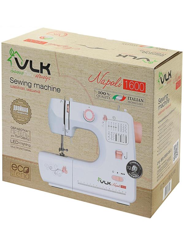 Швейная машина VLK Napoli 1600, 16 операций, полуавтомат, белая