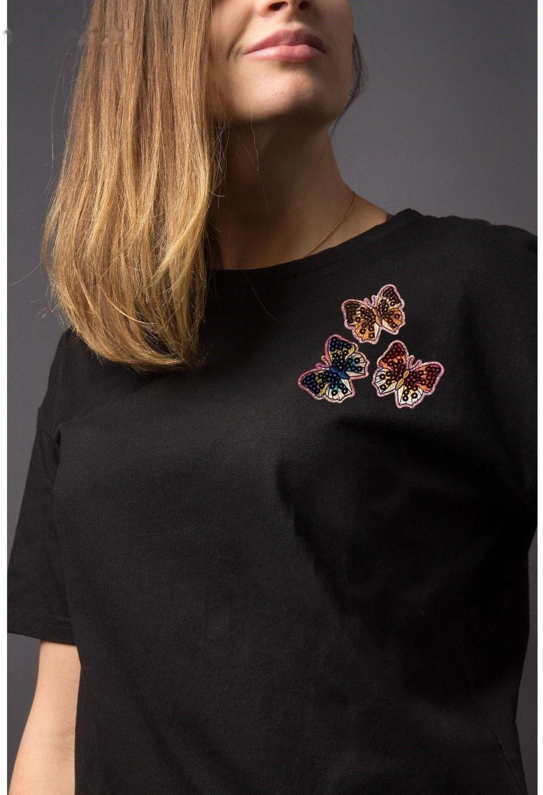 Набор термоаппликаций «Бабочки», 3 шт, с пайетками