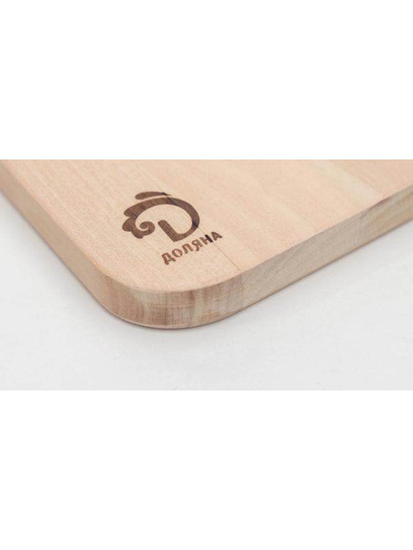Доска разделочная Доляна «Изгиб», 30×20×2 см, берёза