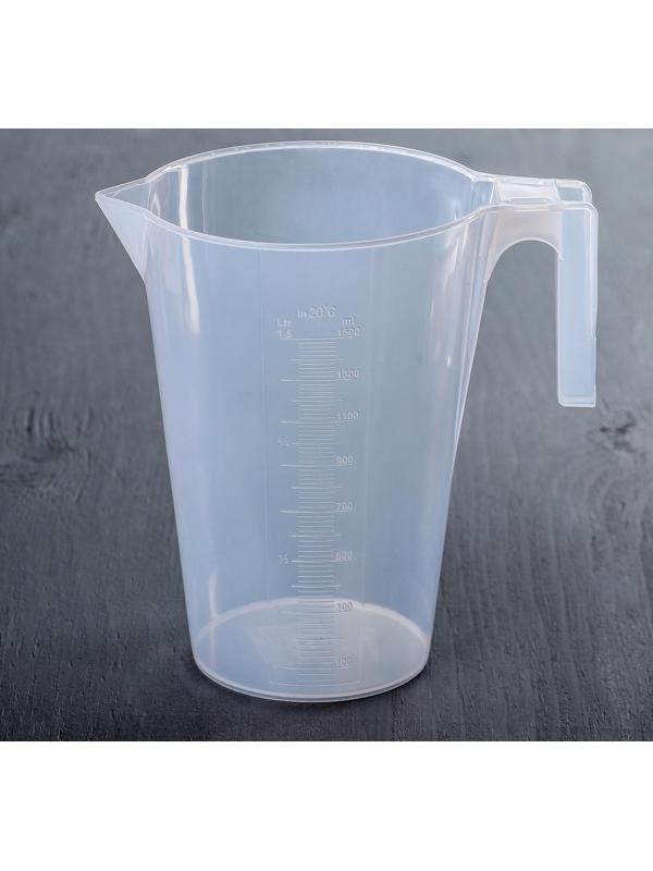 Кувшин мерный Доляна, 1,5 л, цвет прозрачный