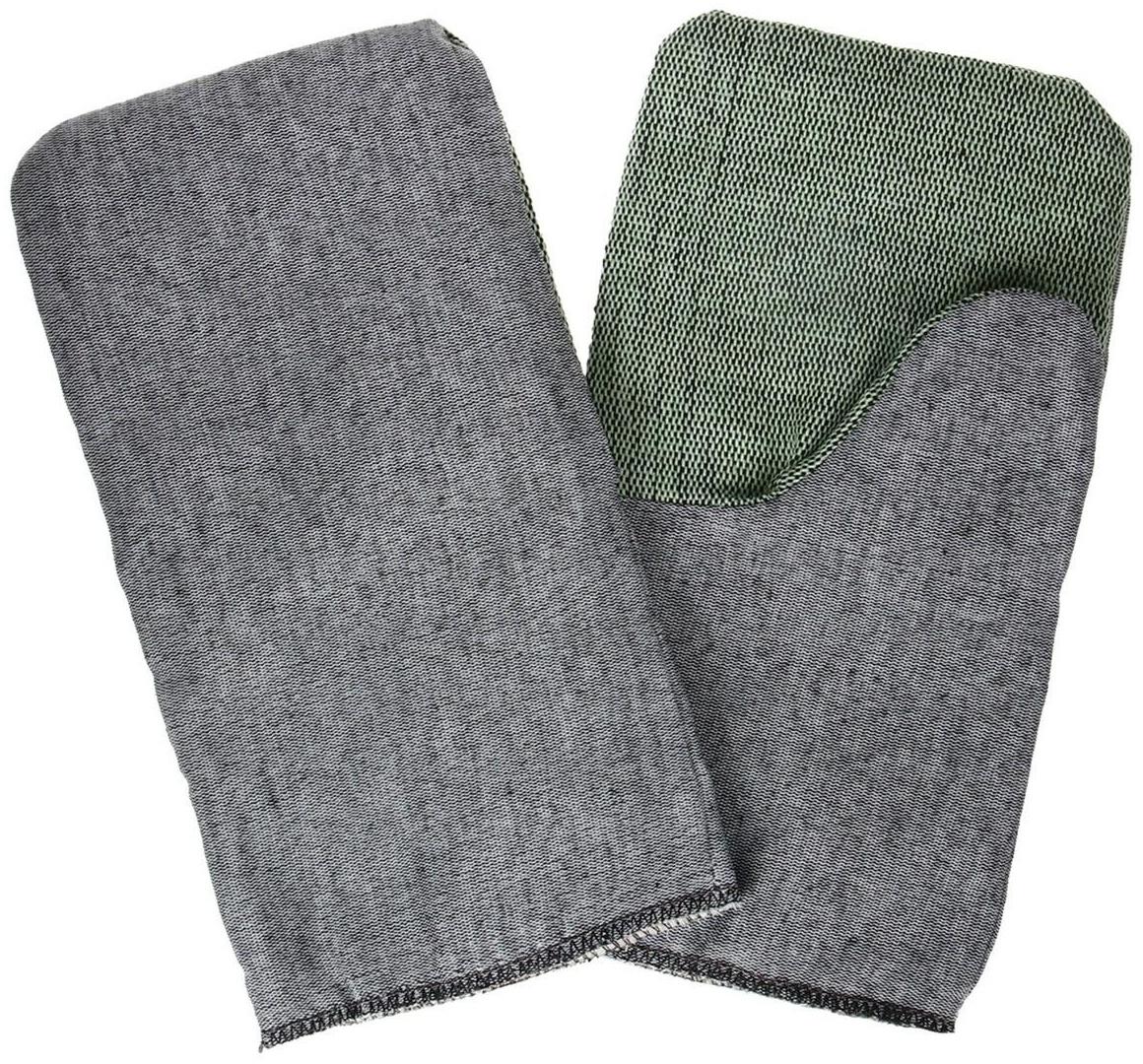 Рукавицы утеплённые из диагонали, 1 слой ватина, брезентовый наладонник, ОП 420 г