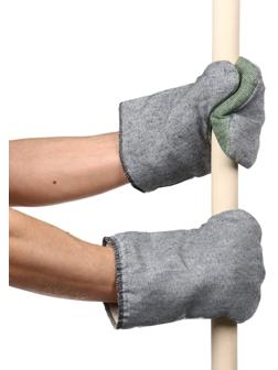 Рукавицы утеплённые из диагонали, 1 слой ватина, брезентовый наладонник, ОП 420 г