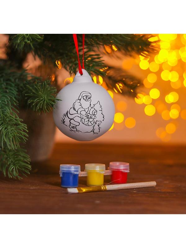 Новогодний шар под раскраску 