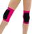 Наколенники для гимнастики и танцев (с уплотненной чашкой), р. S (7-10лет), цвет фуксия/чёрный