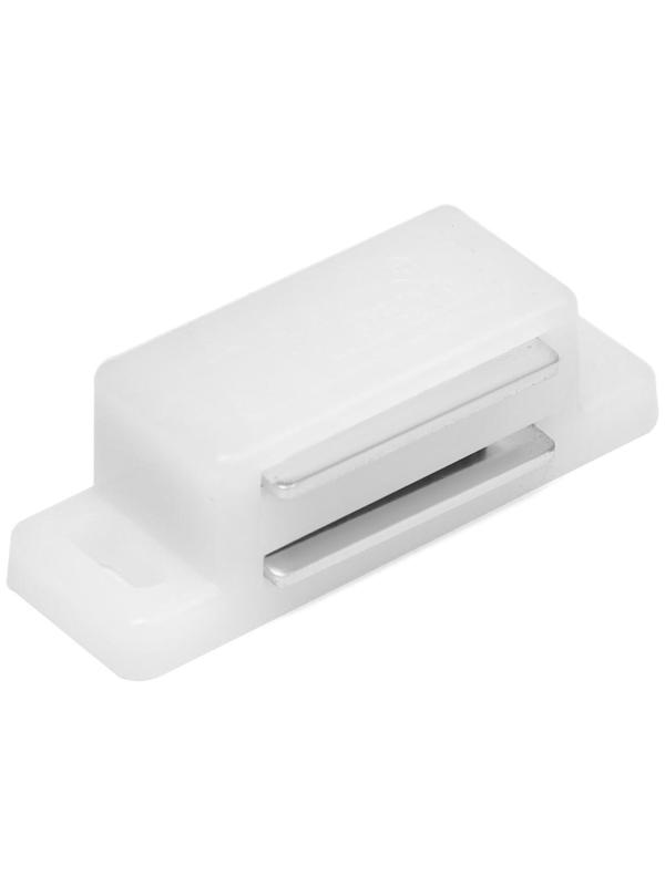 Магнит мебельный M001W, 41х13 маленький, белый