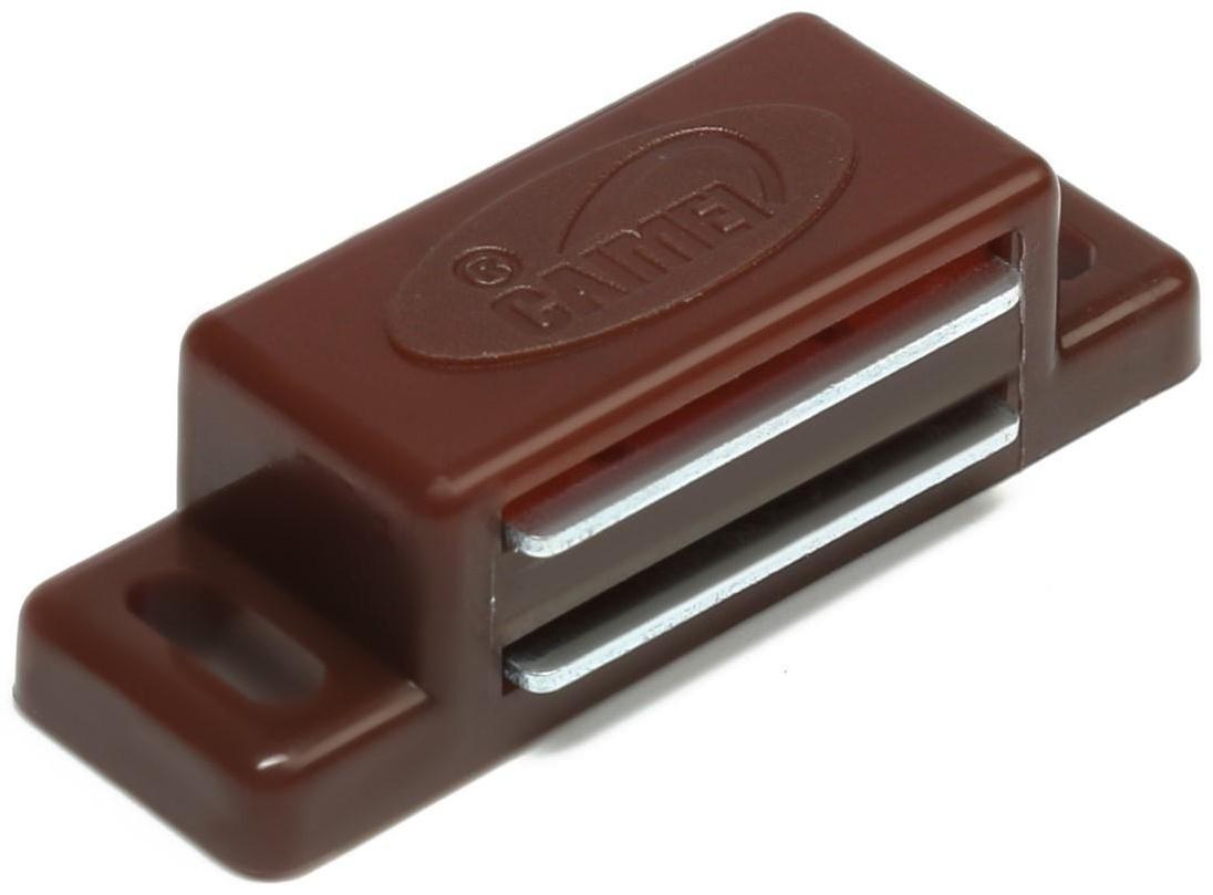 Магнит мебельный M001BR, 41х13, маленький, коричневый