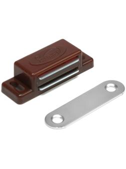 Магнит мебельный M001BR, 41х13, маленький, коричневый