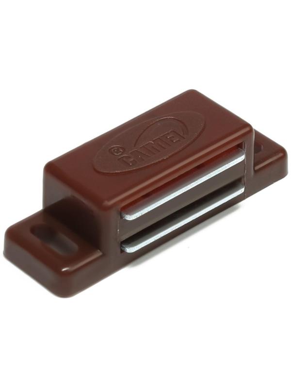 Магнит мебельный M001BR, 41х13, маленький, коричневый