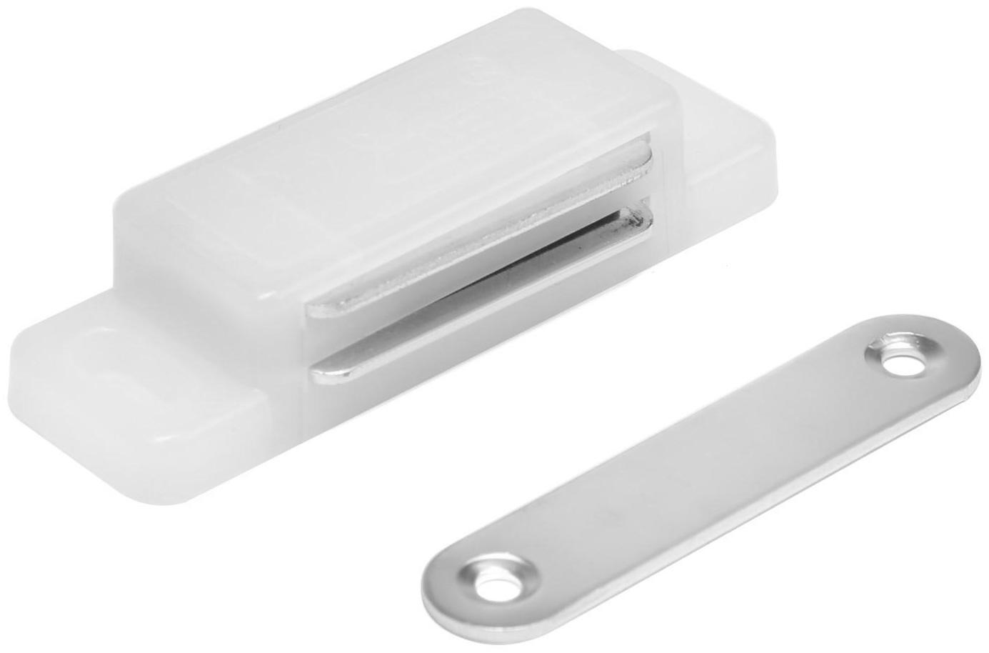 Магнит мебельный M003W, 72х13, большой, белый