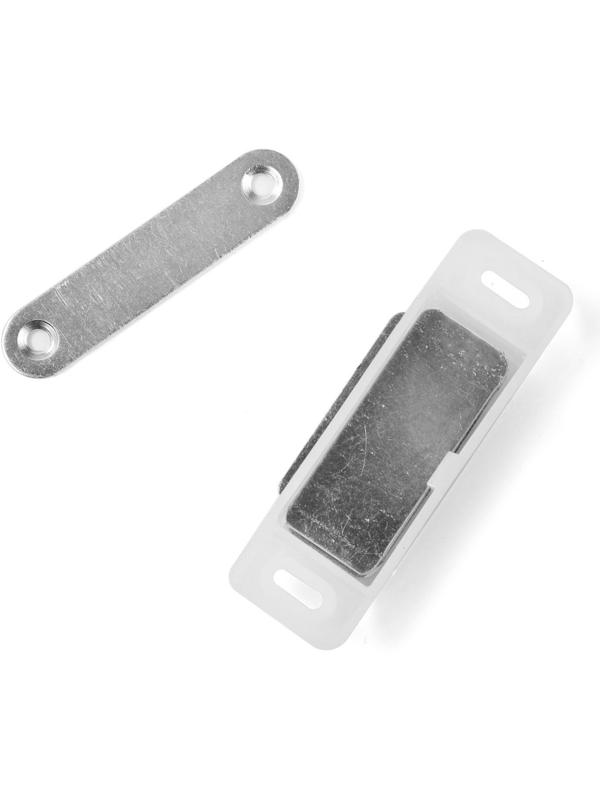 Магнит мебельный M003W, 72х13, большой, белый