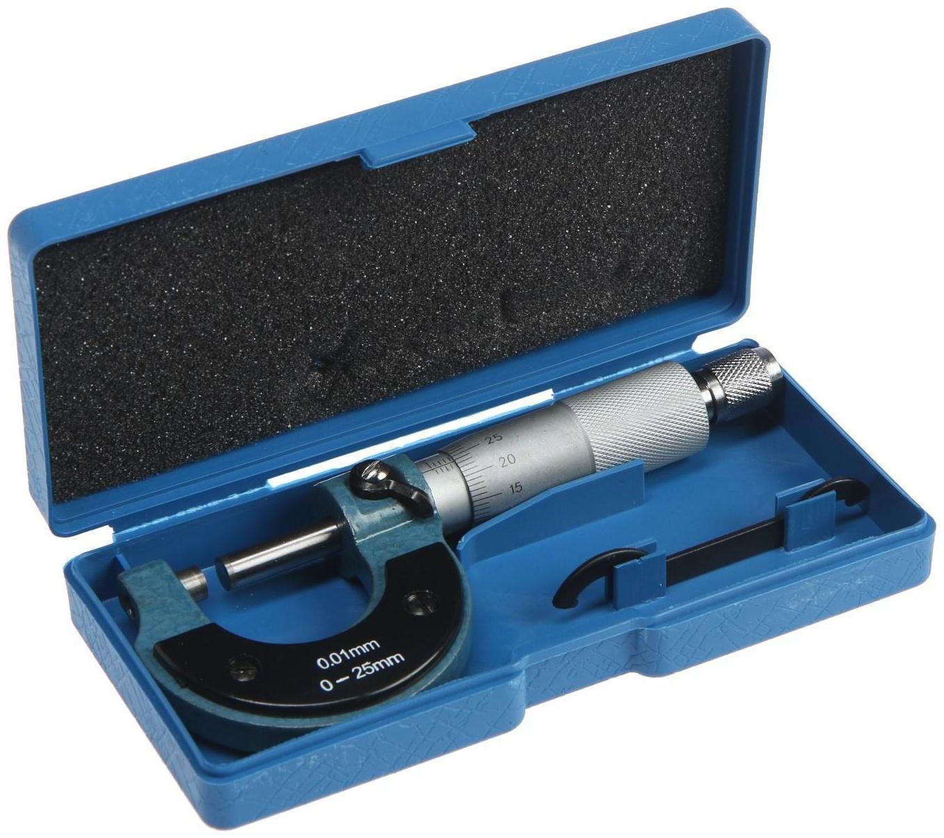 Микрометр механический ТУНДРА, 0-25 мм