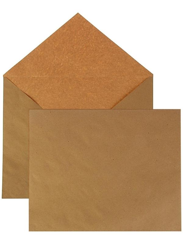 Конверт почтовый крафт С4 229 x 324 мм, без подсказа, без окна, без клея, 80 г/м2
