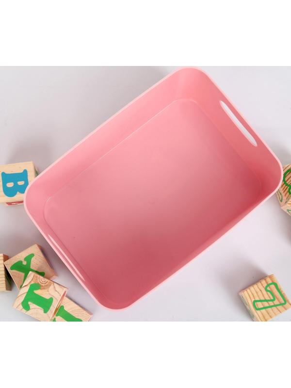 Корзина для детских игрушек Mommy love, цвет нежно-розовый