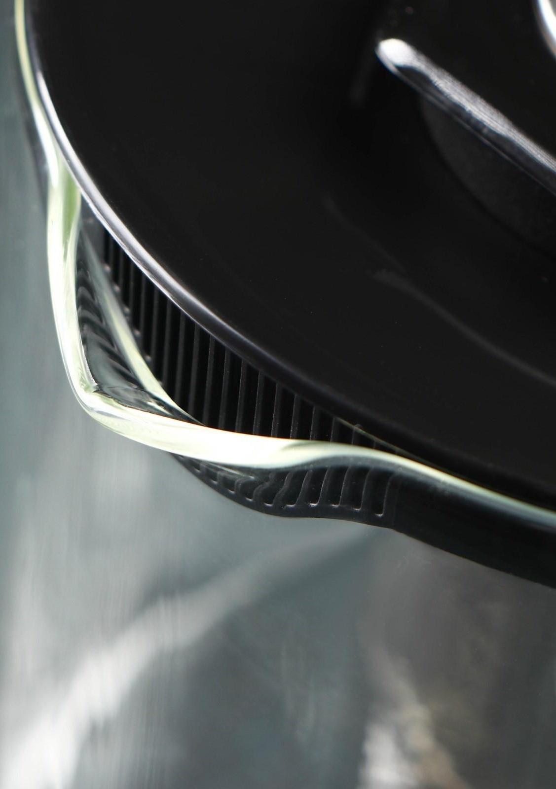 Чайник стеклянный заварочный «Локи», 1,4 л, с металлическим ситом, цвет чёрный