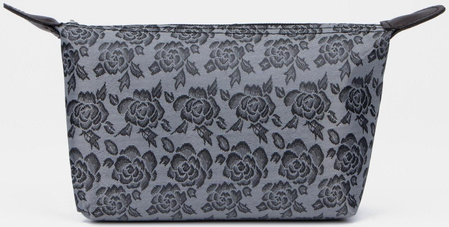 Косметичка на молнии, цвет тёмно-серый