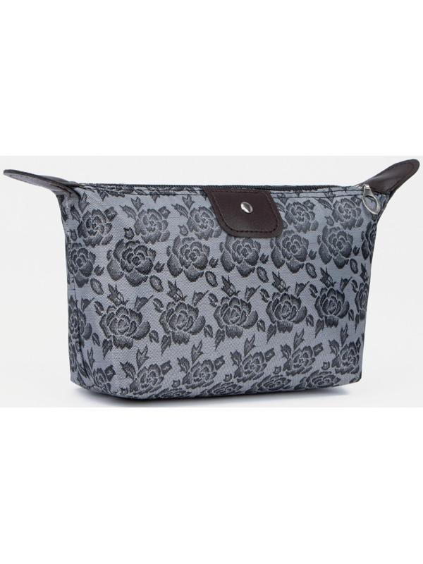 Косметичка на молнии, цвет тёмно-серый