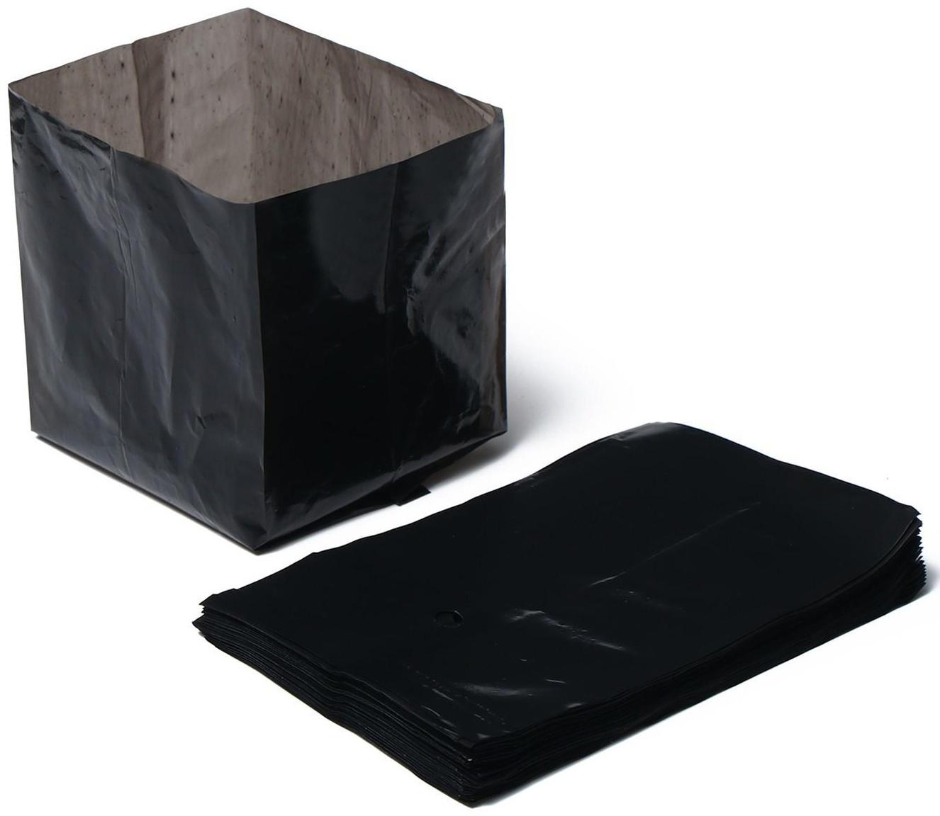 Пакет для рассады Greengo 0.3 л, 13 × 7 см, полиэтилен толщиной 50 мкм, с перфорацией / 50 шт.