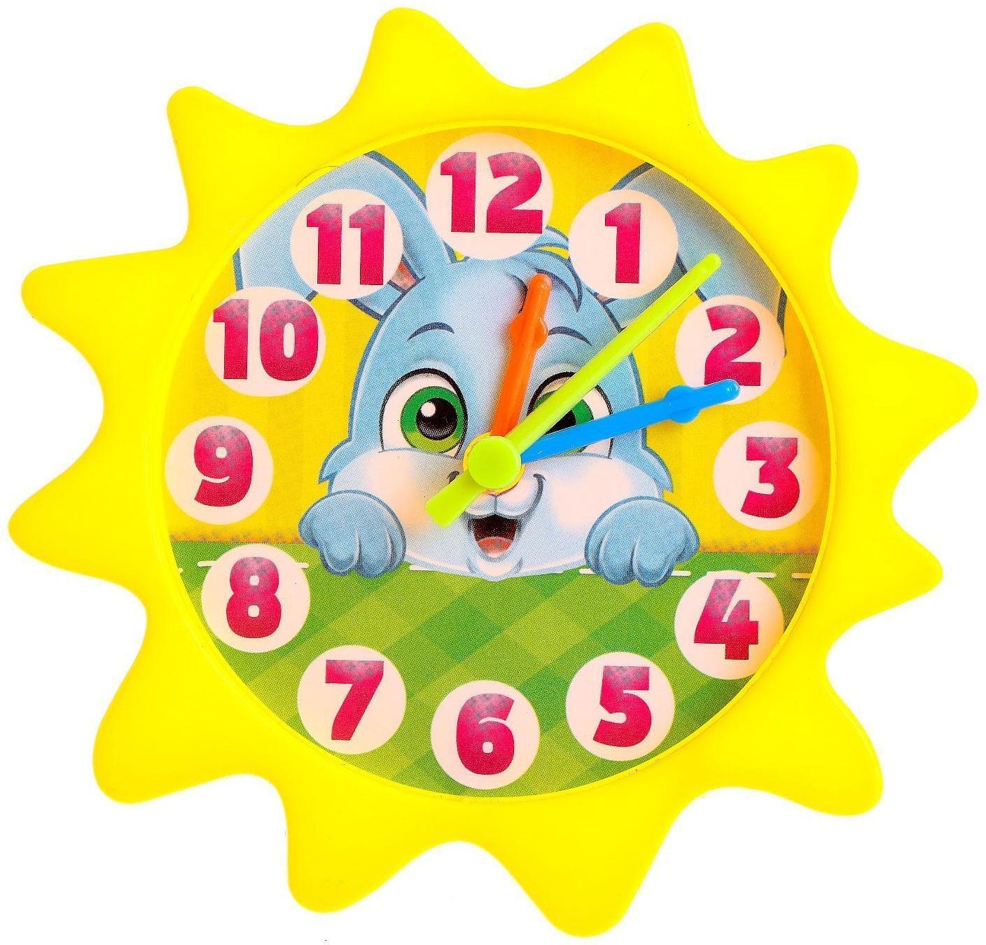 Часики игровые «Животные», учим время, считаем, МИКС