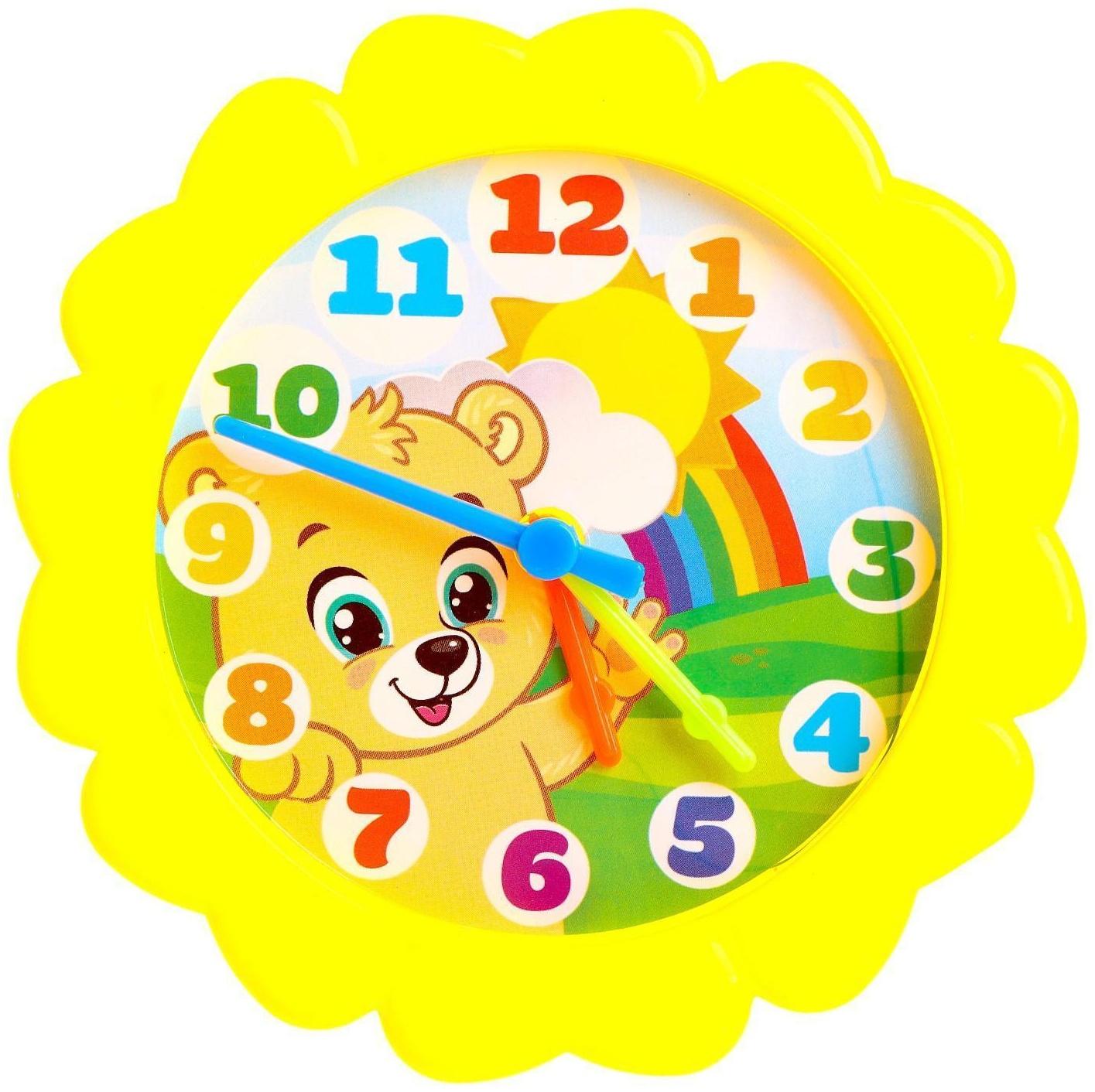 Часики игровые «Животные», учим время, считаем, МИКС