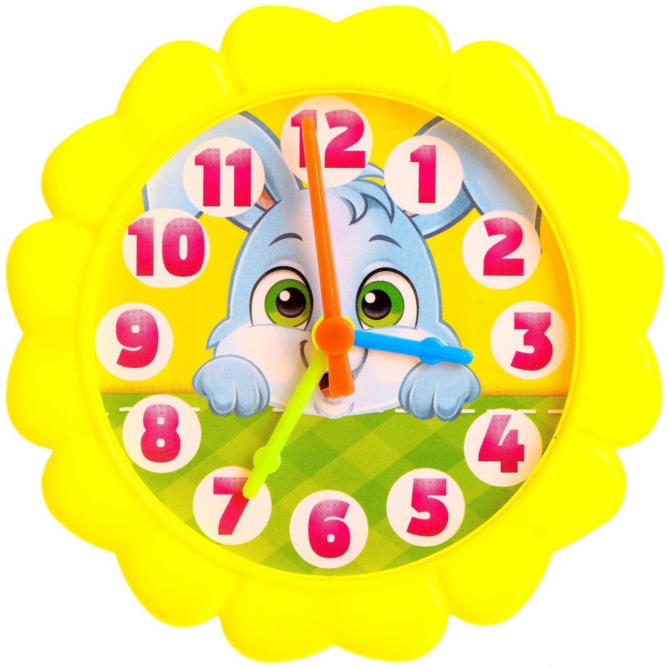 Часики игровые «Животные», учим время, считаем, МИКС