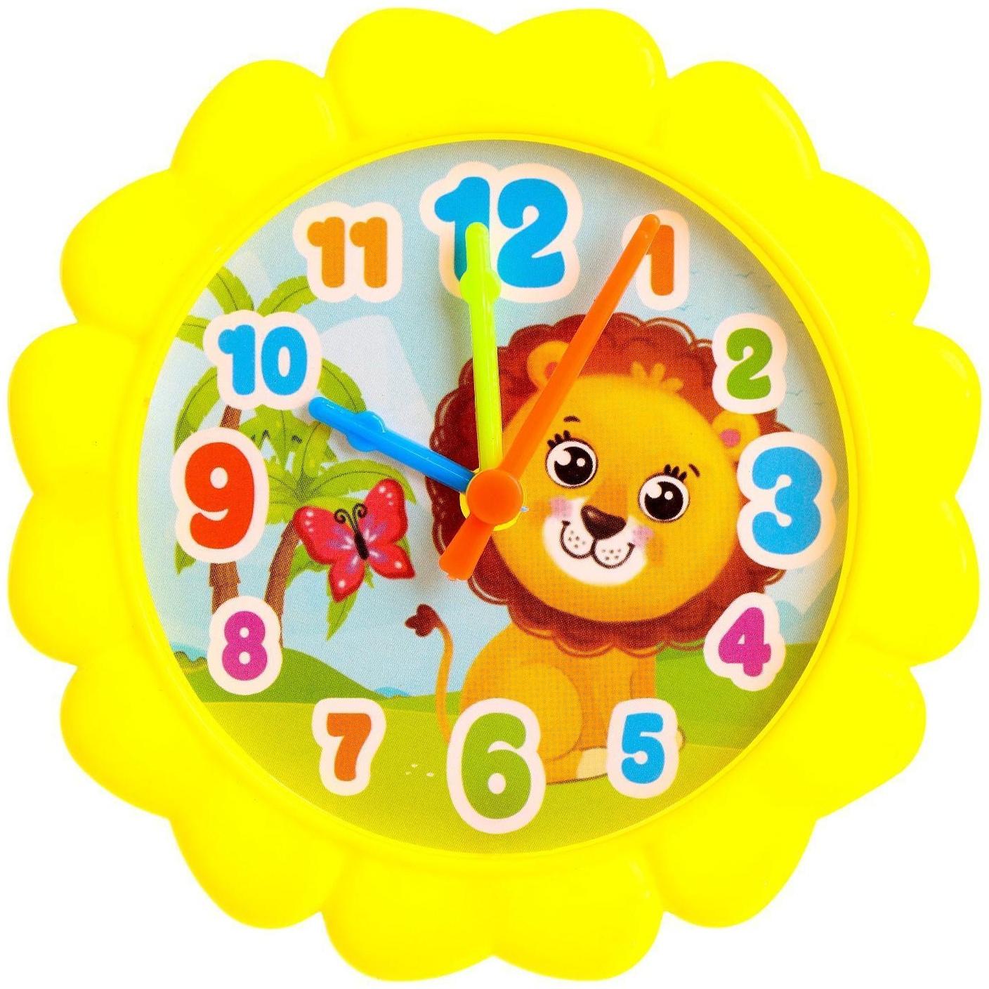 Часики игровые «Животные», учим время, считаем, МИКС