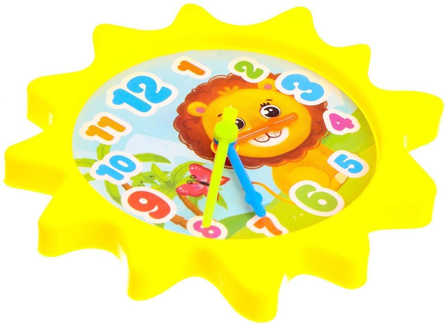 Часики игровые «Животные», учим время, считаем, МИКС