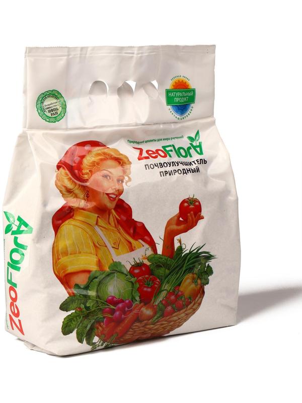 Субстрат минеральный цеолит (осадочный), 5 л, фракция 1-3 мм, почвоулучшитель, ZEOFLORA