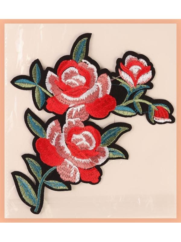 Термоаппликация «Цветы», 16,5 × 12 см, цвет разноцветный